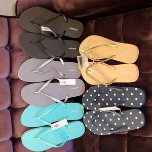 NWT Flip Flop Bundle Sz 10